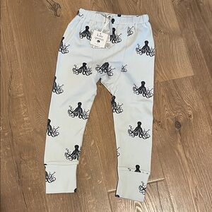 Kate Quinn Kids Leggings with Octopus Print - Cream nwt